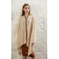 Hot selling hollow out suede shawl with low price